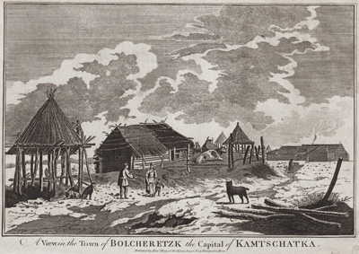 A View in the Town of Bolcheretzk, the Capital of Kamtschatka